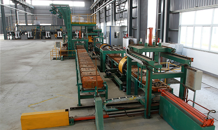 Automatic Horizontal Flask less molding production line