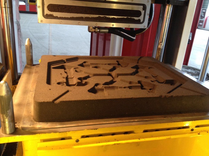 Horizontal Flask-less metal casting sand molding  Machine