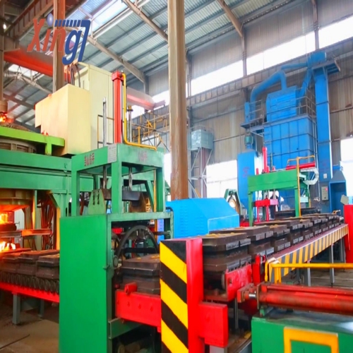 (horizontal parting) iron mould sand casting production line