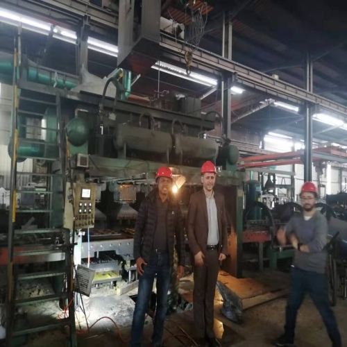 Iron film coating grinding ball production line