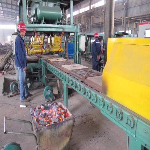 Iron film coating grinding ball production line