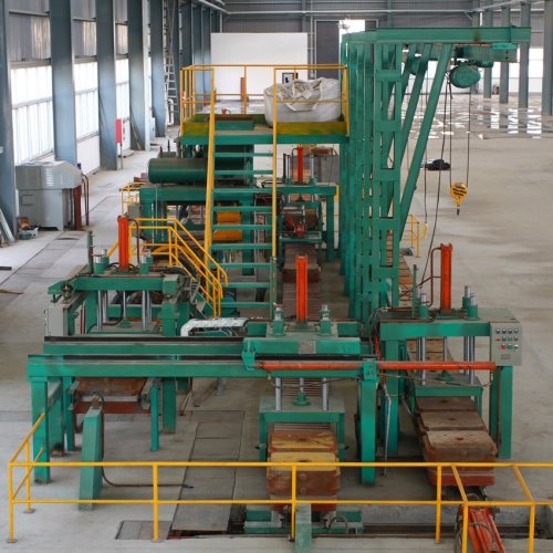 (horizontal parting) iron mould sand casting production line