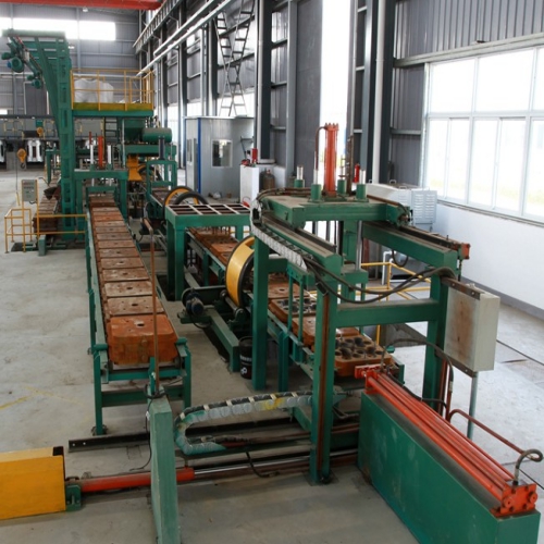 (horizontal parting) iron mould sand casting production line