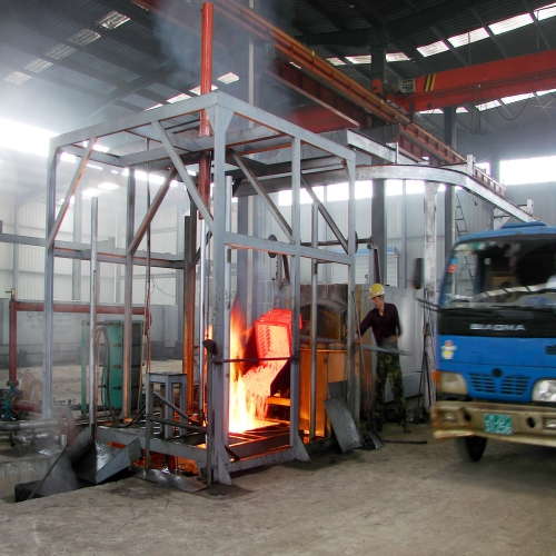 Overturning Full-fiber Bogie-hearth Resistance Furnace